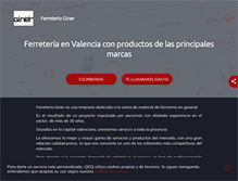 Tablet Screenshot of ferreteriaginervalencia.com